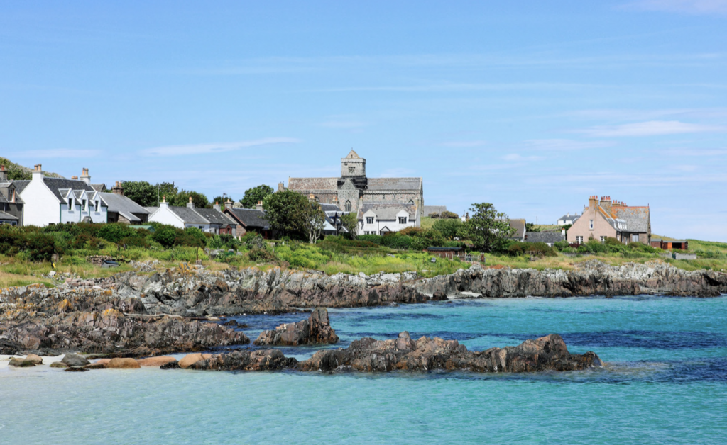 Romantic destination: small Hebridean Island of Iona